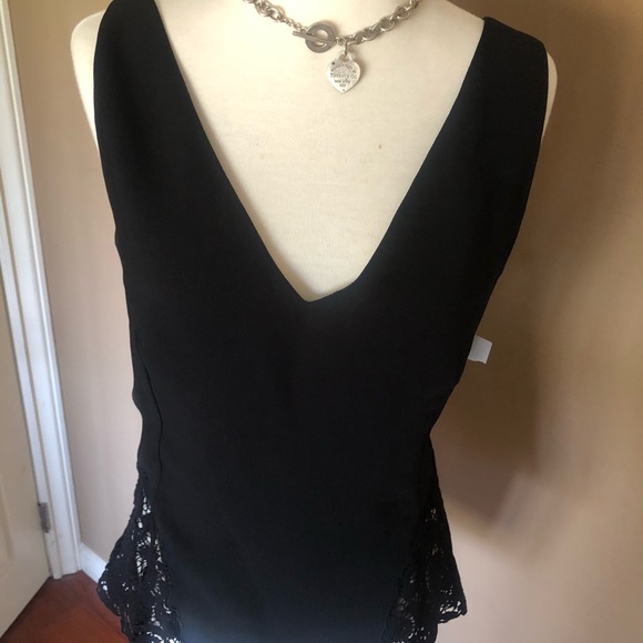 Peplum blouse w lace sides - Picture 5 of 8